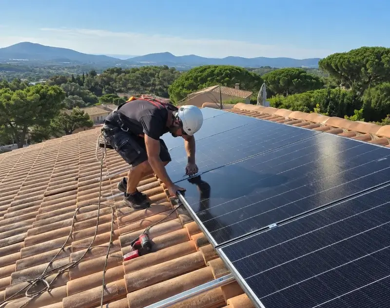 Installateur panneaux solaires Crestet — pose photovoltaïque sur toiture