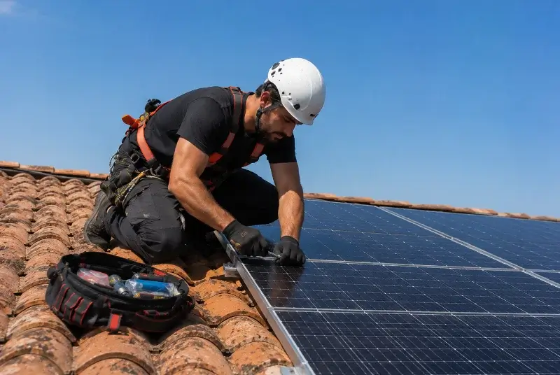 Maintenance et monitoring de panneaux solaires à Crestet