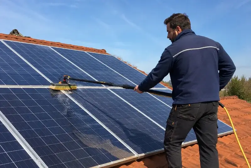 Nettoyage et entretien de panneaux solaires à Crestet